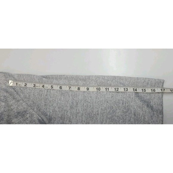 One World Womens 2X Top 3/4 Sleeve Detachable Scarf Gray Blue Shirt Hippie Boho - Picture 13 of 13